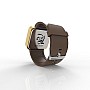 Cool Watch Saat - Gold Mat Dokunmatik Kasa - Kahverengi Kayış Unisex
