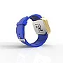 Cool Watch Saat - Gold Mat Dokunmatik Kasa - Mavi Kayış Unisex