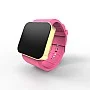 Cool Watch Saat - Gold Mat Dokunmatik Kasa - Pembe Kayış Unisex