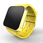 Cool Watch Saat - Gold Mat Dokunmatik Kasa - Sarı Kayış Unisex