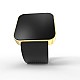 Cool Watch Saat - Gold Mat Dokunmatik Kasa - Siyah Kayış Unisex