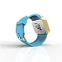 Cool Watch Saat - Gold Mat Dokunmatik Kasa - Turkuaz Kayış Unisex
