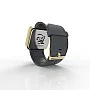 Cool Watch Saat - Gold Shiny Dokunmatik Kasa - Gri Kayış Unisex