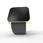 Cool Watch Saat - Gold Shiny Dokunmatik Kasa - Gri Kayış Unisex