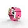 Cool Watch Saat - Gold Shiny Dokunmatik Kasa - Pembe Kayış Unisex