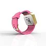 Cool Watch Saat - Gold Shiny Dokunmatik Kasa - Pembe Kayış Unisex