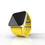 Cool Watch Saat - Gold Shiny Dokunmatik Kasa - Sarı Kayış Unisex