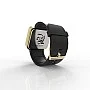 Cool Watch Saat - Gold Shiny Dokunmatik Kasa - Siyah Kayış Unisex