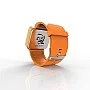Cool Watch Saat - Gold Shiny Dokunmatik Kasa - Turuncu Kayış Unisex