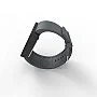 Cool Watch Saat - Siyah Mat Dokunmatik Kasa - Gri Kayış Unisex Cool Watch Saat - Siyah Mat Dokunmatik Kasa - Gri Kayış Unisex