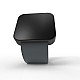 Cool Watch Saat - Siyah Mat Dokunmatik Kasa - Gri Kayış Unisex