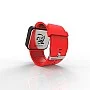 Cool Watch Saat - Siyah Mat Dokunmatik Kasa - Kırmızı Kayış Unisex