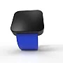 Cool Watch Saat - Siyah Mat Dokunmatik Kasa - Mavi Kayış Unisex