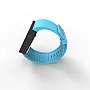 Cool Watch Saat - Siyah Mat Dokunmatik Kasa - Turkuaz Kayış Unisex
