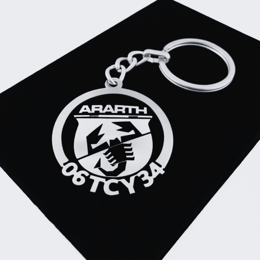 Abarth Anahtarlık - Metal Kişiye Özel 925 Ayar Gümüş Kaplama