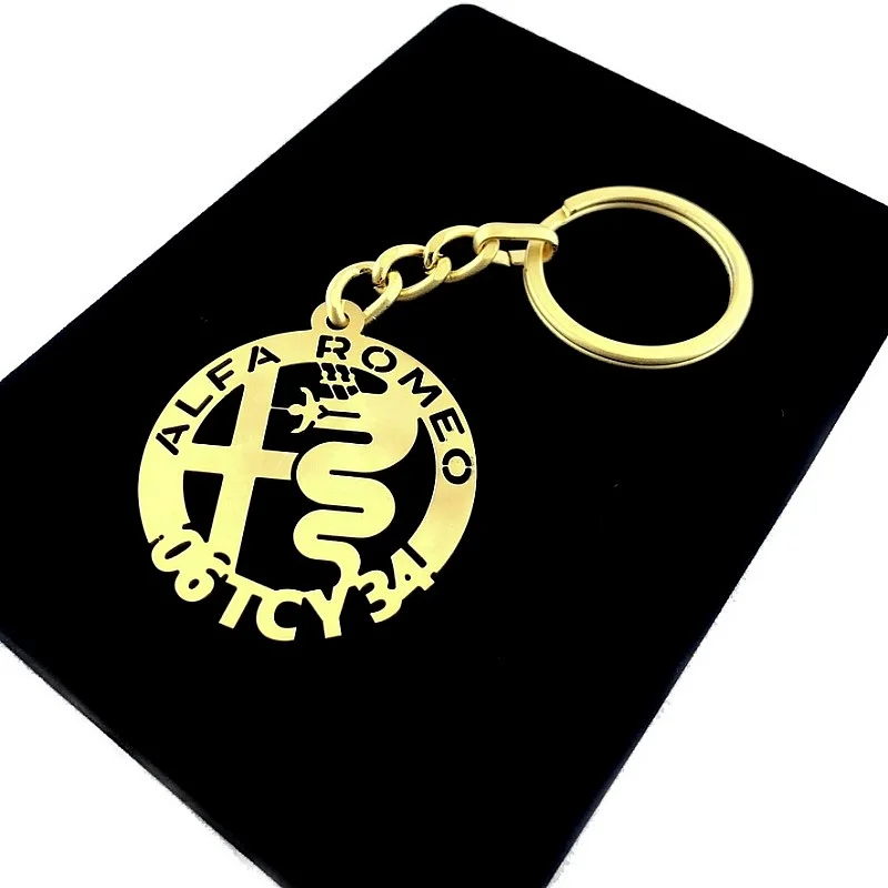 Alfa Romeo Anahtarlık - Metal Kişiye Özel Gold 24K Ayar Gerçek Altın Kaplama Alfa Romeo Anahtarlık - Metal Kişiye Özel Gold 24K Ayar Gerçek Altın Kaplama