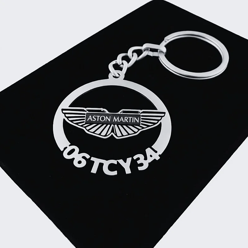 Aston Martin Anahtarlık - Metal Kişiye Özel 925 Ayar Gümüş Kaplama
