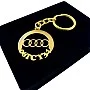 Audi Anahtarlık - Metal Kişiye Özel Gold 24K Ayar Gerçek Altın Kaplama Audi Anahtarlık - Metal Kişiye Özel Gold 24K Ayar Gerçek Altın Kaplama