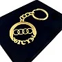 Audi Anahtarlık - Metal Kişiye Özel Gold 24K Ayar Gerçek Altın Kaplama Audi Anahtarlık - Metal Kişiye Özel Gold 24K Ayar Gerçek Altın Kaplama