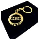 Kişiye Özel - Metal Audi - Gold Plaka Anahtarlık Gerçek Altın Kaplama