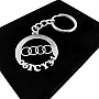 Audi Anahtarlık - Metal Kişiye Özel 925 Ayar Gümüş Kaplama Audi Anahtarlık - Metal Kişiye Özel 925 Ayar Gümüş Kaplama