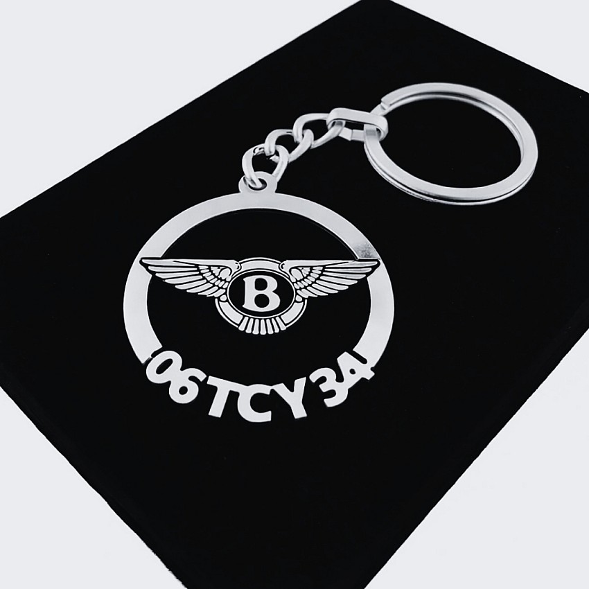 Bentley Anahtarlık - Metal Kişiye Özel 925 Ayar Gümüş Kaplama