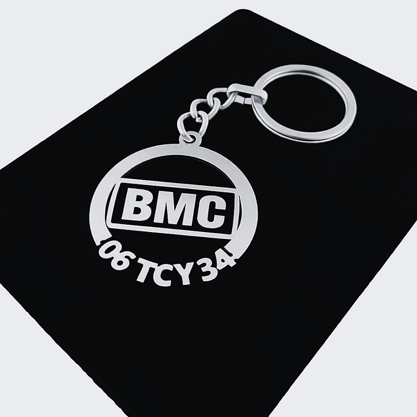 Bmc Anahtarlık - Metal Kişiye Özel 925 Ayar Gümüş Kaplama