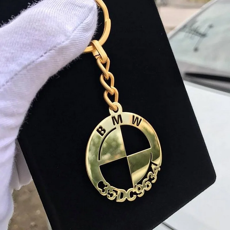 Bmw Anahtarlık - Metal Kişiye Özel Gold 24K Ayar Gerçek Altın Kaplama Bmw Anahtarlık - Metal Kişiye Özel Gold 24K Ayar Gerçek Altın Kaplama