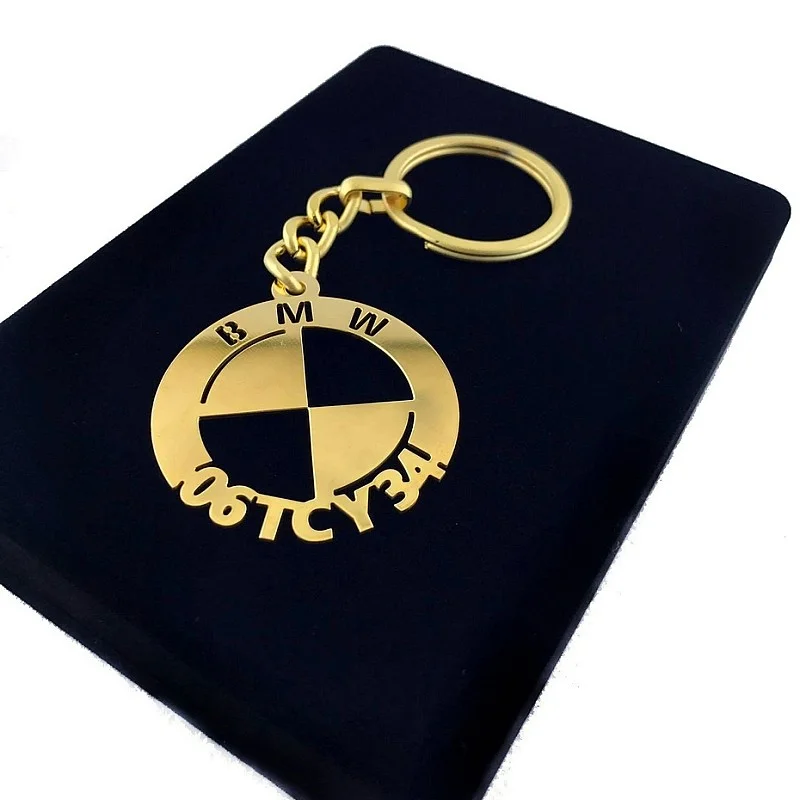 Bmw Anahtarlık - Metal Kişiye Özel Gold 24K Ayar Gerçek Altın Kaplama Bmw Anahtarlık - Metal Kişiye Özel Gold 24K Ayar Gerçek Altın Kaplama
