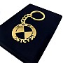 Kişiye Özel - Metal Bmw - Gold Plaka Anahtarlık Gerçek Altın Kaplama