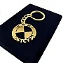 Kişiye Özel - Metal Bmw - Gold Plaka Anahtarlık Gerçek Altın Kaplama