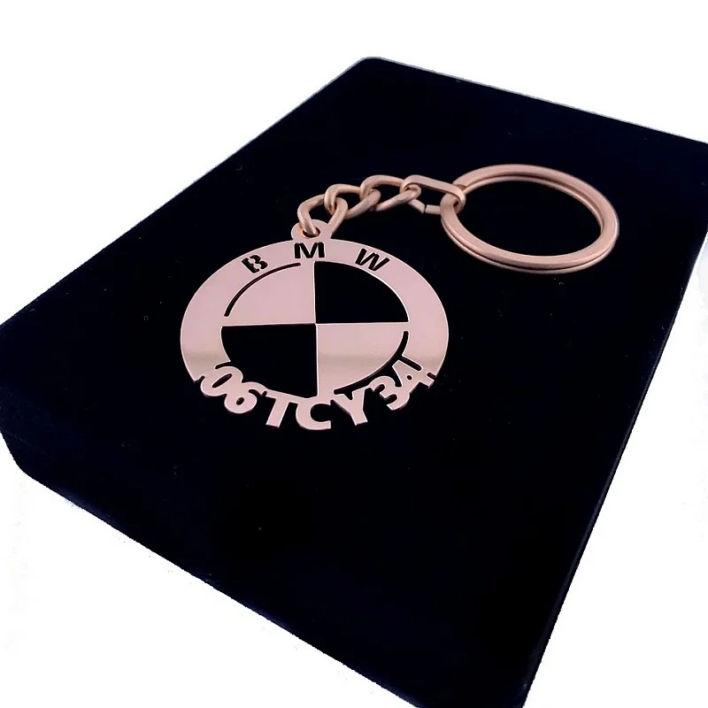 Bmw Anahtarlık - Metal Kişiye Özel Rose 24K Ayar Gerçek Altın Kaplama Bmw Anahtarlık - Metal Kişiye Özel Rose 24K Ayar Gerçek Altın Kaplama