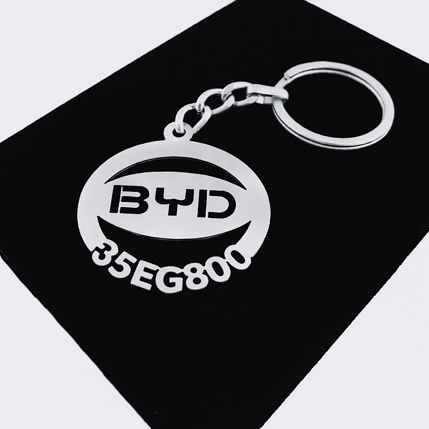 Byd Anahtarlık - Metal Kişiye Özel 925 Ayar Gümüş Kaplama