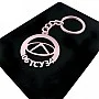 Kişiye Özel - Metal Chery - Rose Plaka Anahtarlık Gerçek Altın Kaplama