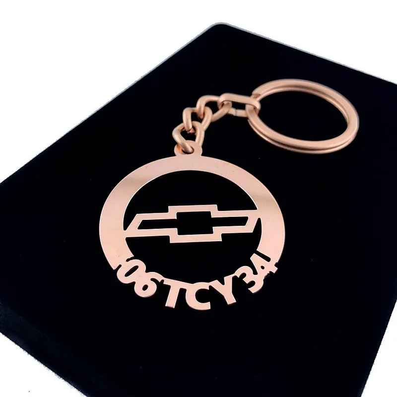 Chevrolet Anahtarlık - Metal Kişiye Özel Rose 24K Ayar Gerçek Altın Kaplama Chevrolet Anahtarlık - Metal Kişiye Özel Rose 24K Ayar Gerçek Altın Kaplama