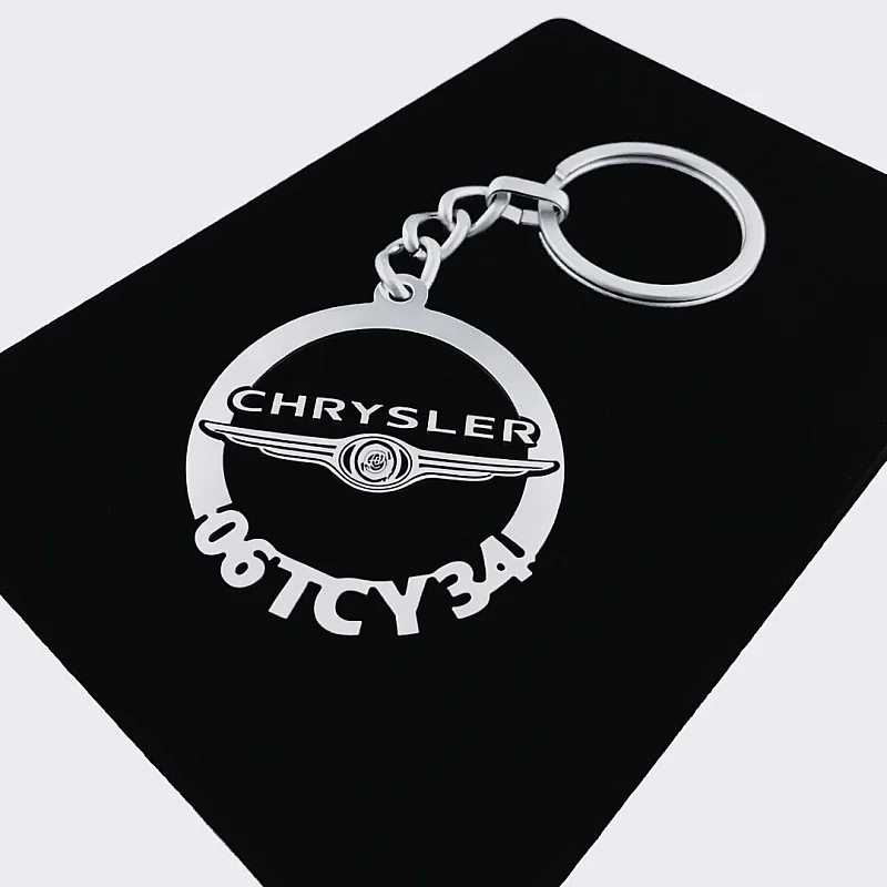 Chrysler Anahtarlık - Metal Kişiye Özel 925 Ayar Gümüş Kaplama
