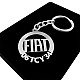 Kişiye Özel - Metal Fiat - Gümüş Anahtarlık Gerçek Gümüş Kaplama