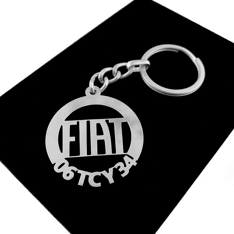 Kişiye Özel - Metal Fiat - Gümüş Anahtarlık Gerçek Gümüş Kaplama Kişiye Özel - Metal Fiat - Gümüş Anahtarlık Gerçek Gümüş Kaplama