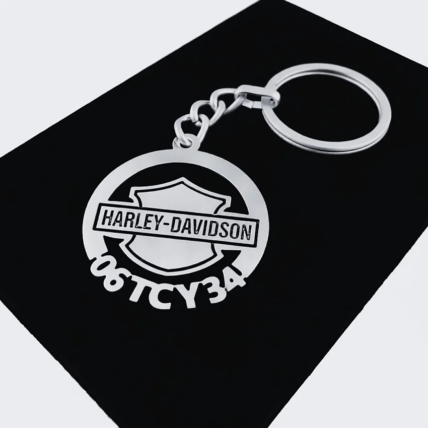 Harley Davidson Anahtarlık - Metal Kişiye Özel 925 Ayar Gümüş Kaplama