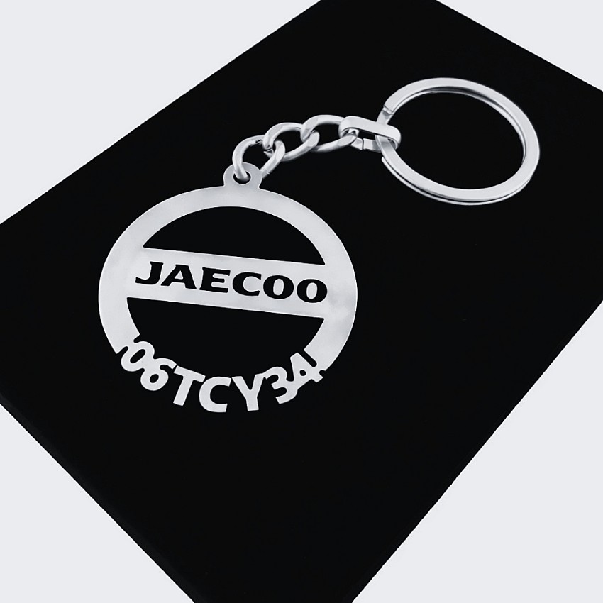 Jaecoo Anahtarlık - Metal Kişiye Özel 925 Ayar Gümüş Kaplama