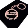 Jeep Anahtarlık - Metal Kişiye Özel Rose 24K Ayar Gerçek Altın Kaplama