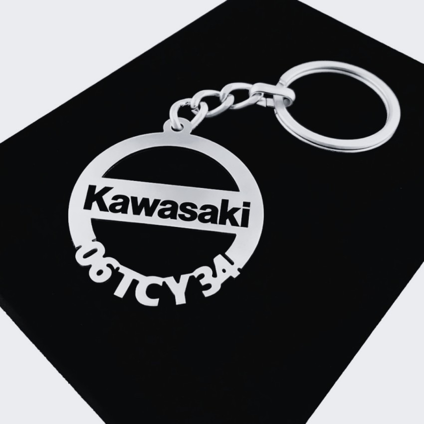 Kawasaki Anahtarlık - Metal Kişiye Özel 925 Ayar Gümüş Kaplama