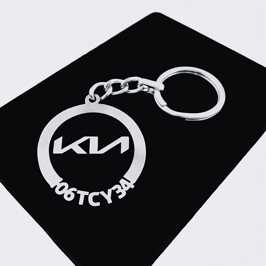 KIA Yeni Mustang Anahtarlık - Metal Kişiye Özel 925 Ayar Gümüş Kaplama