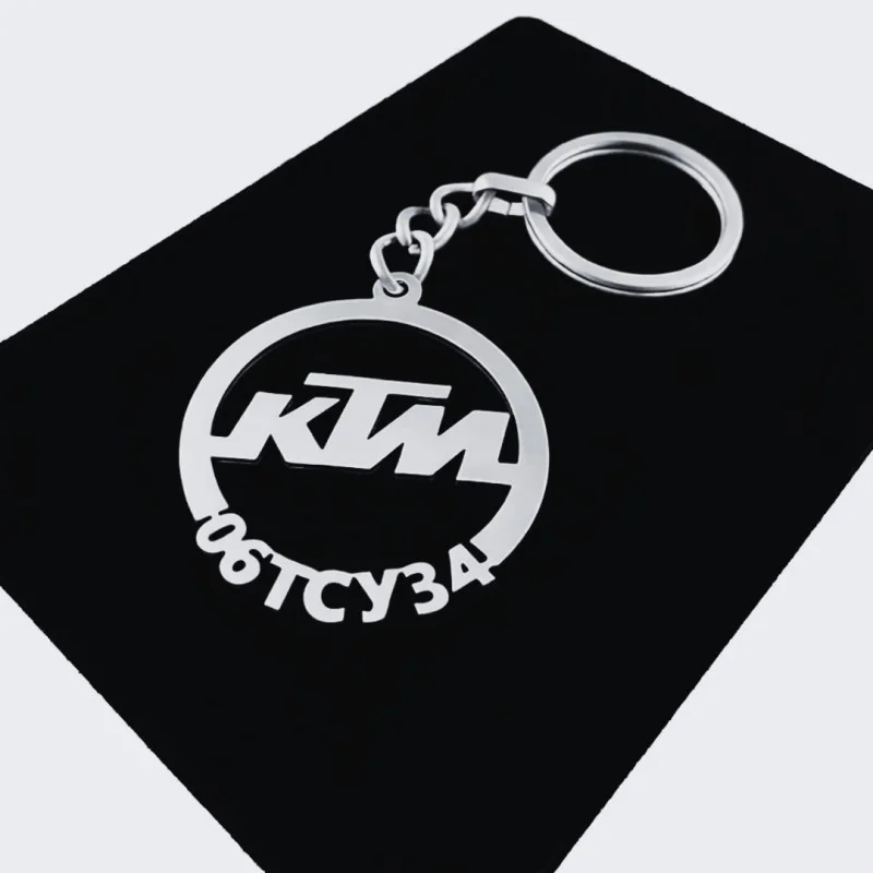 KTM Anahtarlık - Metal Kişiye Özel 925 Ayar Gümüş Kaplama