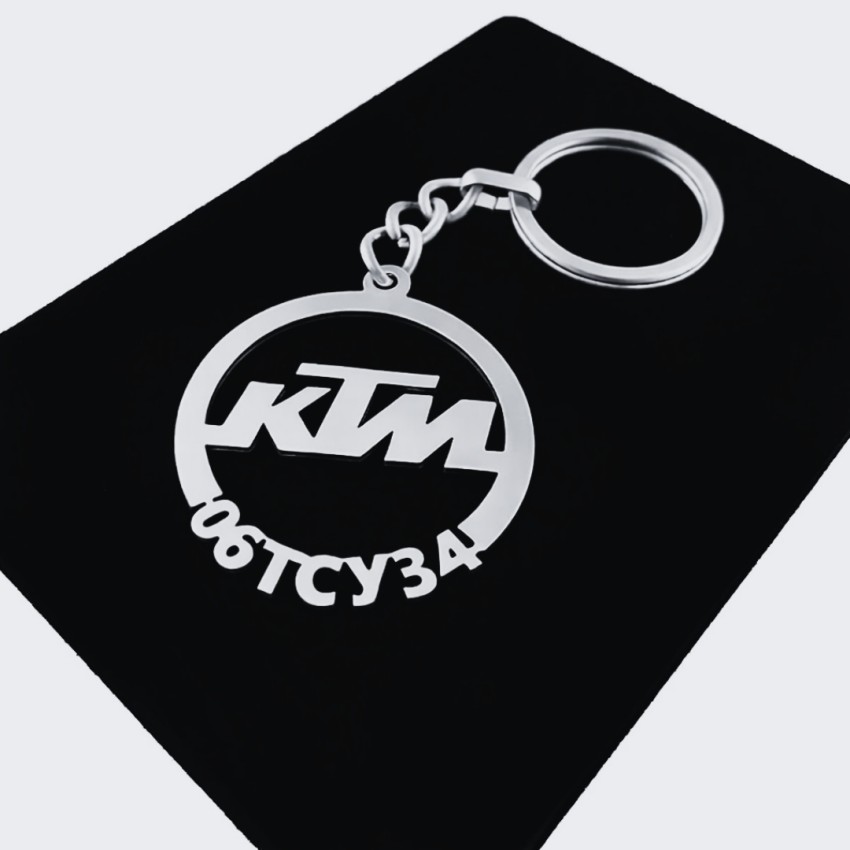 KTM Anahtarlık - Metal Kişiye Özel 925 Ayar Gümüş Kaplama