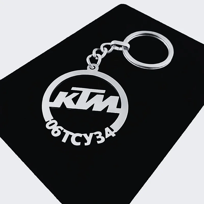 KTM Anahtarlık - Metal Kişiye Özel 925 Ayar Gümüş Kaplama