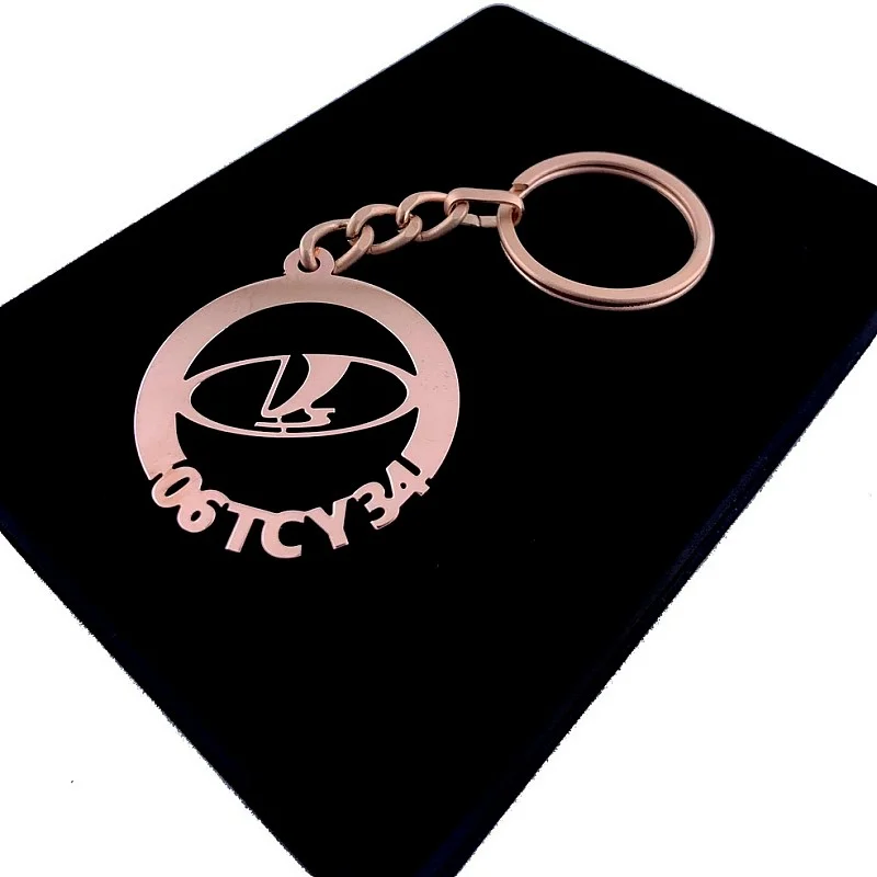 Lada Anahtarlık - Metal Kişiye Özel Rose 24K Ayar Gerçek Altın Kaplama Lada Anahtarlık - Metal Kişiye Özel Rose 24K Ayar Gerçek Altın Kaplama