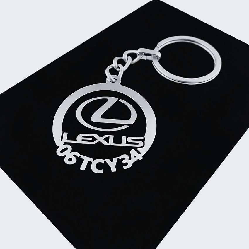 Lexus Anahtarlık - Metal Kişiye Özel 925 Ayar Gümüş Kaplama