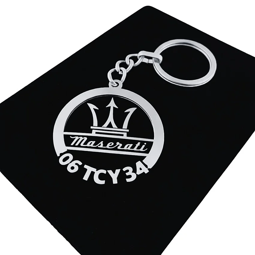 Maserati Anahtarlık - Metal Kişiye Özel 925 Ayar Gümüş Kaplama