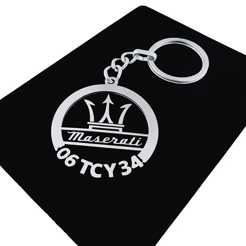 Maserati Anahtarlık - Metal Kişiye Özel 925 Ayar Gümüş Kaplama